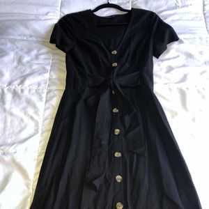 Long Black Cotton On dress
